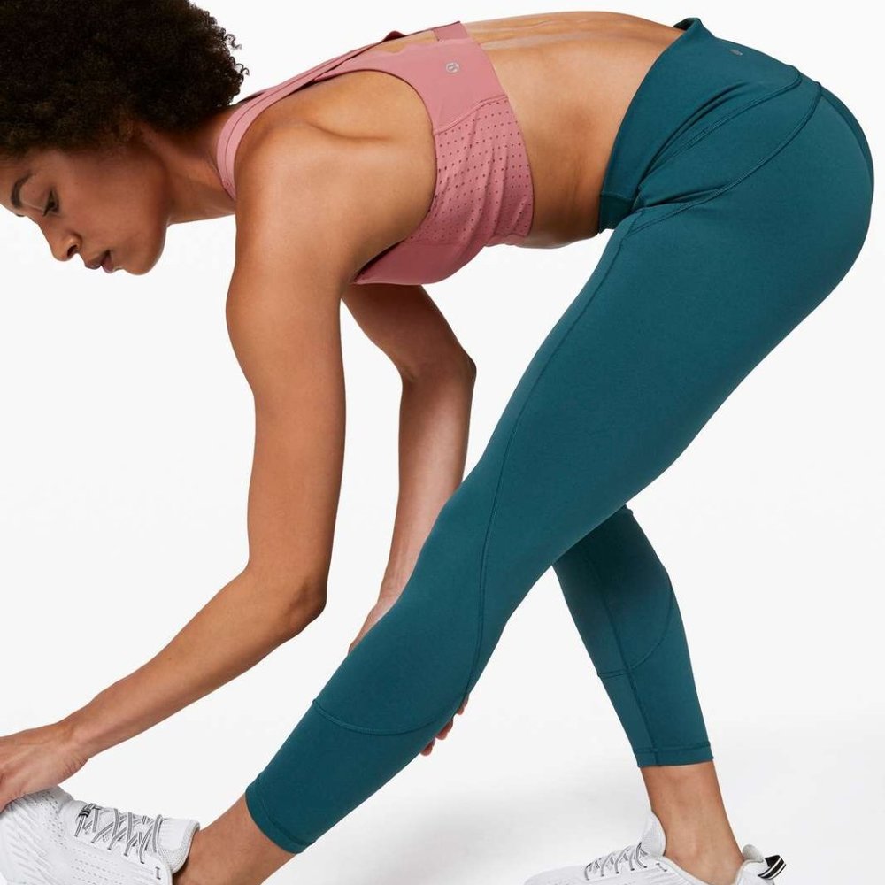⭐LULULEMON In Movement Leggings *Everlux Bermuda Teal - Size 4